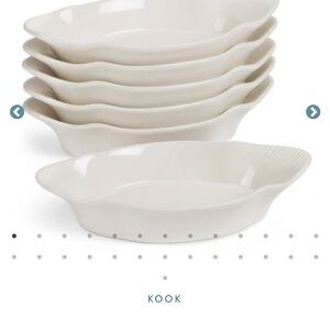 Cream Oval Baking Dish Set